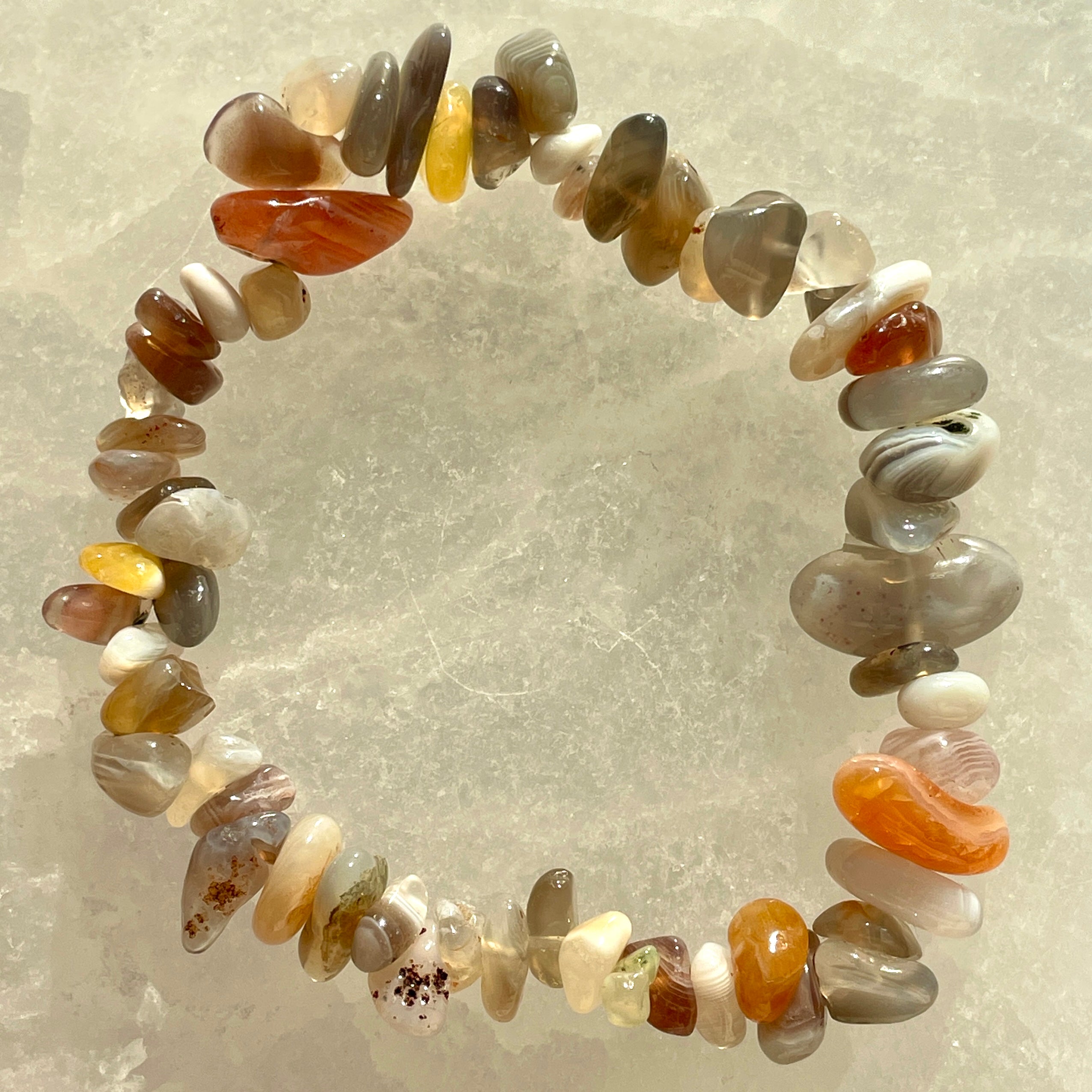 Botswana Agate Chip Bracelet Botswana Agate Chip Bracelet